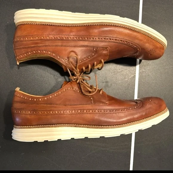 Cole Haan Men's Leather Grand Wingtip Oxford - Picture 5 of 11